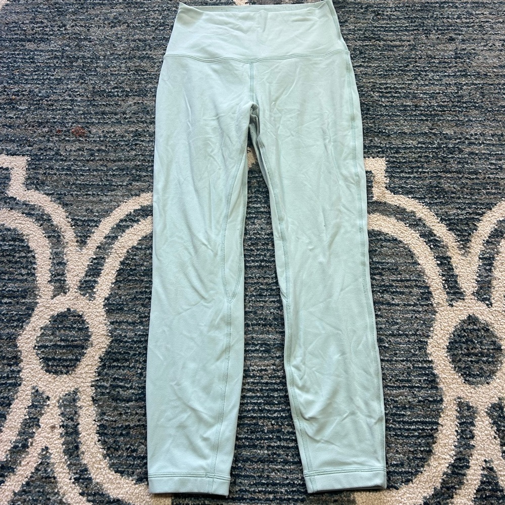 Lululemon thick Light Green High-Waisted Leggings